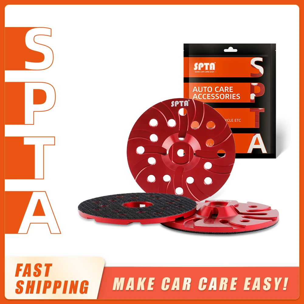 SPTA 5 Inch DA Backing Plate Aluminum Backer Pad For 125MM Polish Pad& Car polisher