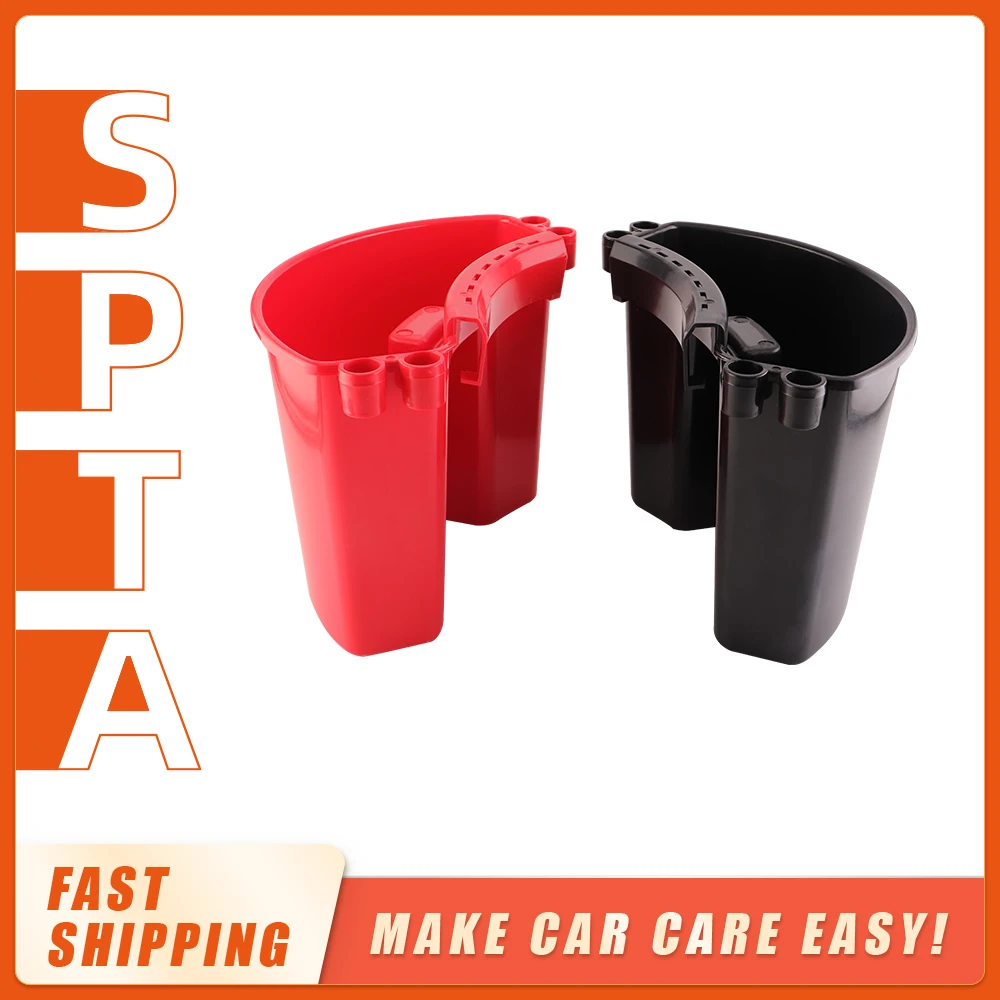 SPTA Universal Bucket Organizer Car Detailing Tools Towels Brushes Mitt Fast Easy Storage Kits External Hanging Barrel