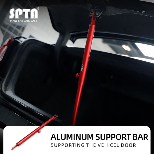 SPTA Support Rod Car Polishing Retractable Aluminum Support Bar Vehicle Door Fixing Pole Adjustable Support Bar for Automobiles