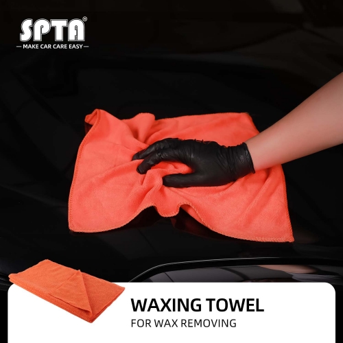 SPTA GSM320 Microfiber Waxing Towel Car Washing Towel Car Care Cloth Auto Cleaning Drying Cloth For Waxting Remove