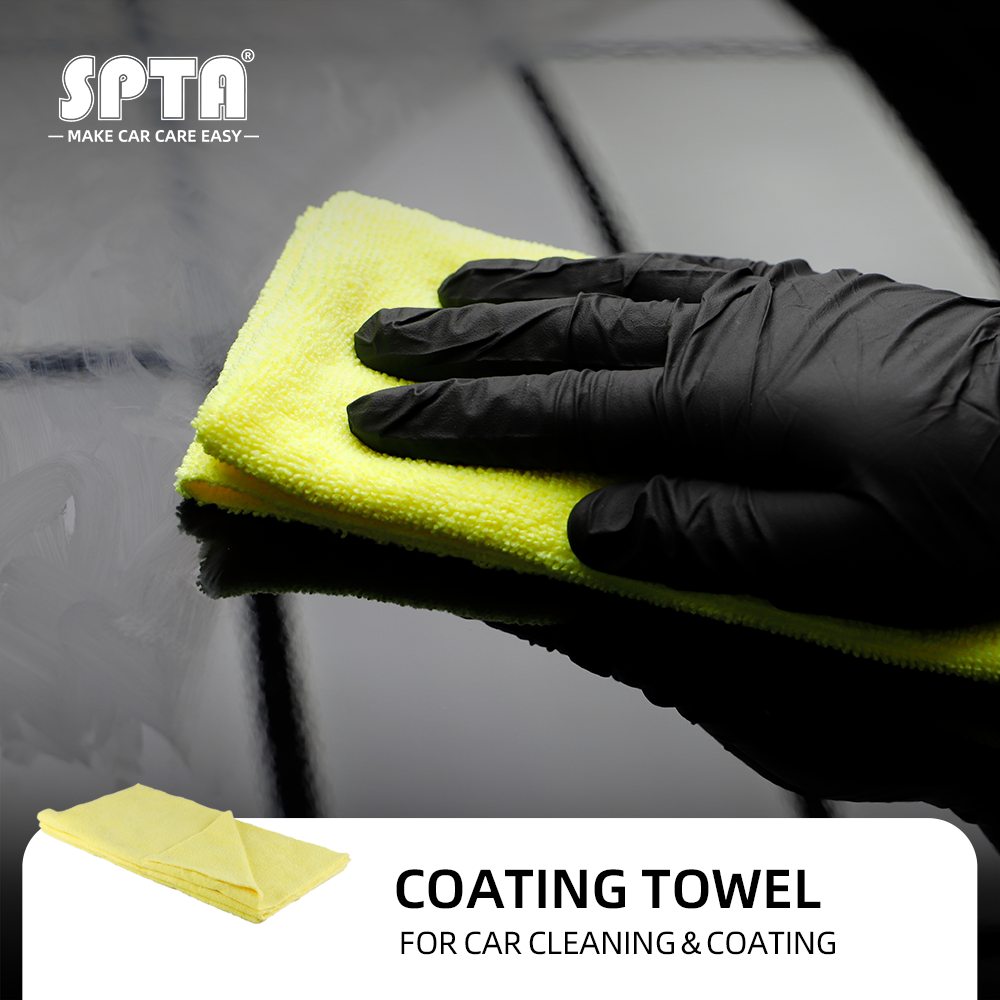 SPTA Microfiber Edgeless Coating Towel Car Washing TowelCar Care Cloth Auto Cleaning Drying Cloth