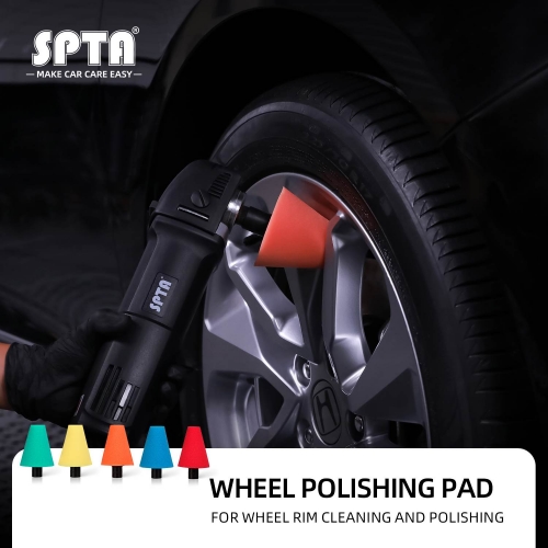 SPTA Car Wheel Polishing Sponge Detail Processing Polishing With M14 Thread Auto Cleaning Polishing Cone